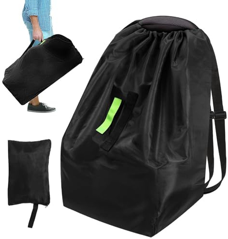 Car Seat Travel Bag - Heavy Duty Carseat Bag | Waterproof Oxford Cloth Travel Bâg | 85x43x43cm, Foldable Storage, Reflective Strips, Adjustable Shoulder Straps, For Convertible Seats Infant Carriers B