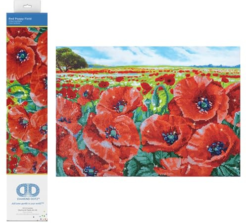 DIAMOND DOTZ Painting Kit: Red Poppy Field