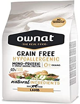Ownat Hypoallergenes Futter für Hunde aus Lamm ohne Getreide (3 kg) Hunde mit natürlichen Inhaltsstoffen ohne Konservierungsstoffe oder Farbstoffe, Eiweißfutter.
