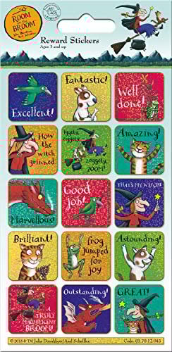 Paper Projects 01.70.12.043 Room on The Broom Sparkly Reusable Reward Stickers