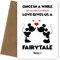 Engagement Card for Couples - Minnie & Mickey Mouse - As Wedding Day Card, Anniversary Cards for Husband, Wife, Boyfriend or Girlfriend