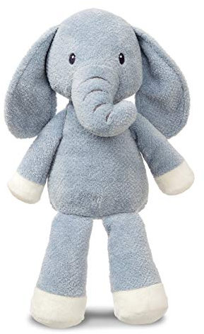 AURORA, 61225 Baby Elly Elefant, Plüschtier, 35,6 cm, Blau und Weiß
