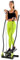 Hop-Sport Stepper Limettengrün mit Haltegriffen - Nordic Walking und Swing Stepper für Zuhause, Verstellbare Trittflächen, Abnehmbare Expander, Cardio Fitnessgerät für Zuhause