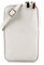 modamoda de T197 Damen Leder Handytasche 6,7 Zoll Umhängetasche handmade in Italy, Farbe:Hellgrau