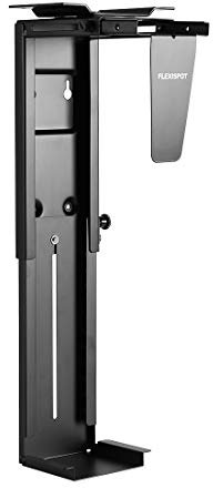 Flexispot CH1B PC Halterung | Computerhalterung Untertisch | Tischhalterung (Schwarz, 7.0-20.3cm)