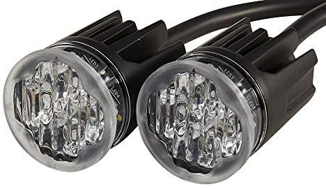 HELLA 2XD 014 564-011 LED-Blitz-Kennleuchte - BST-Round - 12/24V - blau/gelb - Einbau - Kabel: 1850mm - Anbau - Set