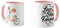 VD06 Keramiktasse mit Aufschrift Love You Forever, Bike (Rosa)