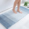 Homaxy Chenille Badezimmerteppich rutschfeste Hochflor Badematte Waschbar Badteppich Weich Badvorleger Saugfähige Duschvorleger für Badezimmer - 60x120 cm, Blau