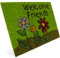 Entrando Fussmatte aus Kokos 40x60 cm - 20 Stillvolle Motiven - für außen, robust, rutschfest - ideal für überdachte Haustür (Blumen & Welcome Friends)
