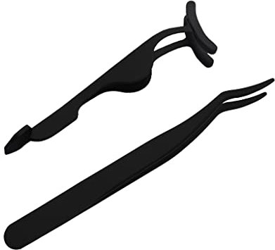 Falsche Wimpern Pinzetten Set Aus Edelstahl für Wimpernverlängerung und Haarentfernung,Perfekt für Frauen,Schönheitswerkzeug