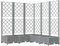 vidaXL Jardinera con enrejado PP gris claro 120x120x121,5 cm