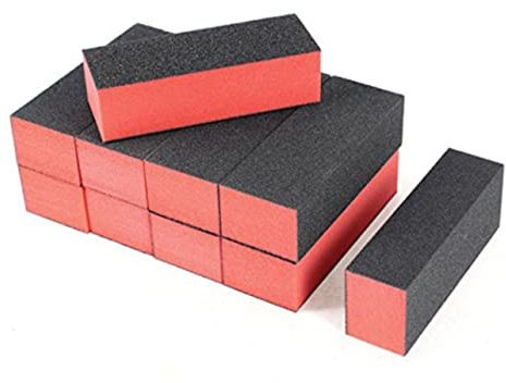 Mikinona 10 Piezas Bloque De Esmalte De Uñas Esponja Pulidora De Uñas Para Manicura y Pedicura De Vías Unidades Taca Pulidor De