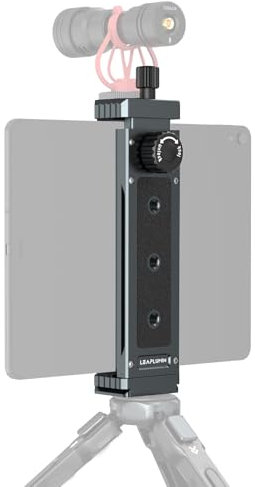 Leaplumin Tripod Mount Adapter for iPad, Aluminum Tripod Mount Holder for Tablet,Tablet Mount with 1/4 Screw,Universal Mount for iPad Mini,Compatible with Most Tablet-(4.7-12.9)