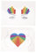 FRCOLOR 6pcs Pride Day Gay Pride Accessories Rainbow Face Paint Stickers Lgbtq Celebrations