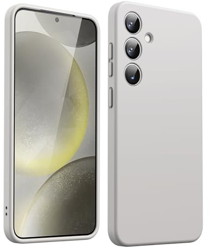 JETech Fine Ajuste Coque pour Samsung Galaxy S24+ / S24 Plus 5G, Protection Complète de l'Objectif de Caméra, Housse Étui de Protecteur Fine en TPU Souple avec Finition Mat (Argent)