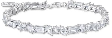 THOMAS SABO Tennisarmband mit 31 weißen Steinen Silber 925 Sterlingsilber