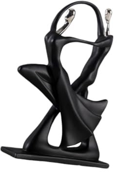 Zerodeko Dancing Couple Resin Figur Für Heimdekoration Abstrakte Skulptur Kunsthandwerk Für Wohn Büroumgebungen Geschenkidee Für Freunde Und Familie