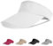 Aomig Visor Cap, Mode Schirmmütze Herren und Damen, Atmungsaktiv und Schweißabsorbierend Sommerkappe Kappe mit Sonnenvisier, Sonnenschutz Schirmcap für Outdoor Golf Baseball Tennis(Weiß)