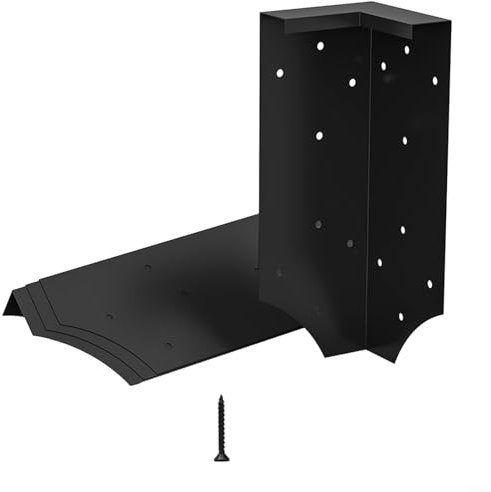 4er-Set Hochbeet-Eckwinkel mit 64 Schrauben, passend für Holz bis zu 5,1 x 30,5 cm Bretter