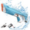 IWTBNOA Pistolet a Eau Electrique Automatique pour Enfants Adultes avec Fonction d'Aspiration, Pistolet Pulvérisateur d'eau Grande Capacité, Longue Portée de 8-10 Meter, pour Piscine, Plage