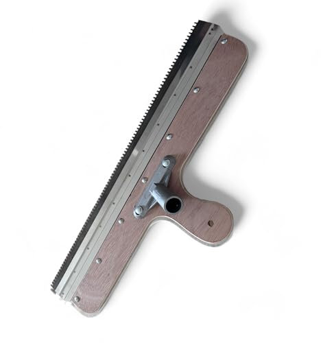 Profesius 56cm Großflächenrakel - Verteilen von Bodenausgleichsmasse - Werkzeug für Bodenbeschichtungen - Zahnleiste der Rakel austauschbar