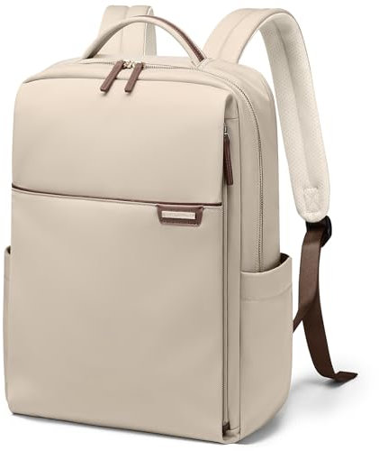 GOLF QUALITY Laptop Rucksack, Rucksack Handgepäck 16 Zoll, Rucksack Damen und Herren, Bussiness Rucksack Wasserdicht, Backpack Daypack für Schule, Fahrradfahren, Freizeit und Reise Aprikose