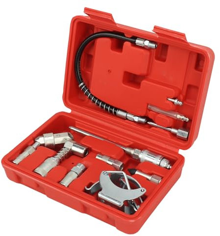 XHTLLO Kit di Accessori per Lubrificazione a Grasso a Collegamento Rapido per Camion Automobilistici, Kit di Accessori per Pistola per Grasso per Costruzioni in Metallo
