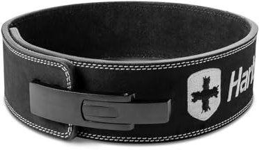 Robuster 10 mm Hebelgürtel für Powerlifting, IPF-geprüft, 10,2 cm breit, verstellbare Stahlhebelspannung, bequeme Passform mit Wildlederfutter, langlebige Kernunterstützung für schweres Heben (mittel)