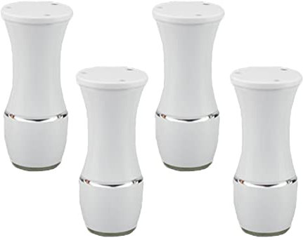 Möbelbeine, verstellbares Möbelbein, Metall-Tischbein, europäischer Stil, Aluminium, Ersatz-Schrankfüße, Sofa-Bein, Couch-Schreibtisch-Bein, weiß, 4 Stück (12 cm)