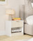 HEYZOEY White Bedside Table, 39x28x39cm, Wooden Bedside Cabinet with Drawer, Small bedside Table Kids Nightstand for Bedroom Furniture,Living Room,Office