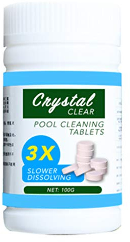 Chlorine Tablets for Swimming Pool - 100PCS Multifunction Pool Cleaning Tablets for Hot Tub & Spa, Swimming Pool Chemicals for Effective Cleaning