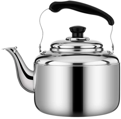 YCOLX Bouilloire Sifflante, Bouilloire en Acier Inoxydable pour Cuisinière À Gaz Bouilloire de Cuisine pour Cuisinière À Gaz(5L)