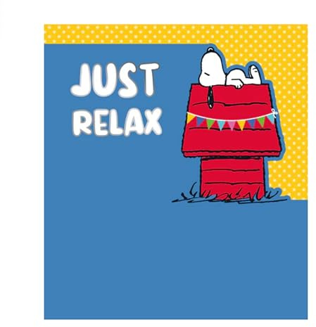 Danilo Promotions LTD Geburtstagskarte Just Relax mit Motiv Snoopy Peanuts
