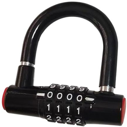 Cadenas à code 8,7 x 8,5 cm, étanche, design antivol sécurisé, idéal pour scooter, moto, voyage, camping, sac à dos