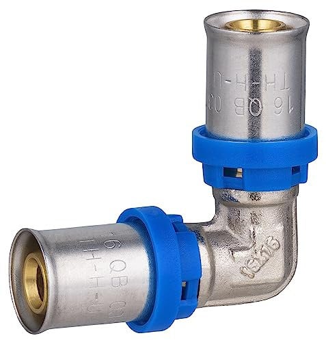 Raccord Multicouche à Sertir Multi profils TH-H-U coude egal diamètre Ø16 mm - sachet de 5 raccords - Norme NF 545 pour réseau d'eau potable et chauffage NOYON & THIEBAULT