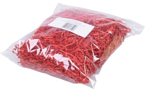 Verpackungsfüllstoff OFFICE PRODUCTS, Zickzack-Typ, 150g, Füllmaterial für Pakete Rot, Stopfmaterial, 1 Stk.