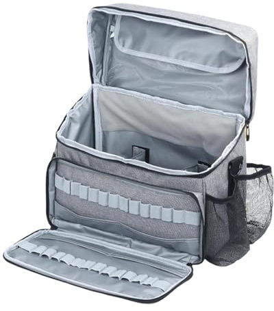 Qianly Organizador de Pinturas Acrílicas Maletín Porta Pinceles Bolsa de Almacenaje para Arte con Compartimento Impermeable Adecuado para Crafters Estudio Sa