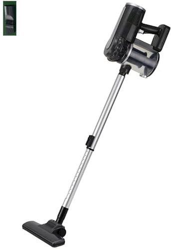 Qardoz 600W Powerful Corded Cylinder Vacuum Cleaner,0.5L Dust Capacity,4m Cable,2-in-1 Floor & Handheld Mode,Dual Washable Plastic Filter & HEPA Filtration for Deep Cleaning