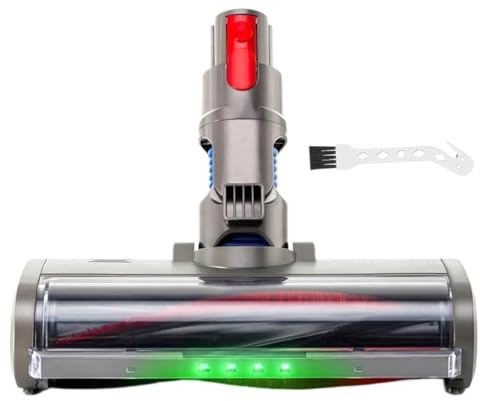 Compatibile con la testina for aspirapolvere Dyson V7 V8 V10 V11 V15 con luci LED verdi for tappeti e pavimenti duri.