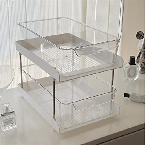 TEOYETTSF Drawer Storage Box Skin Care Products Double-Layer Shelf Bathroom Countertop Toilet Washstand Cosmetics