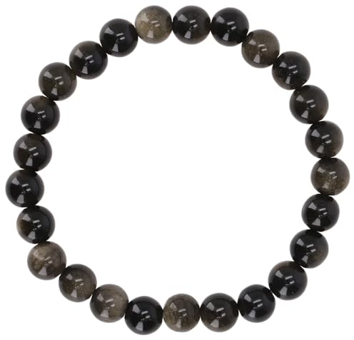 GURU SHOP Mala Armband, Handmala, buddhistischer Schmuck, 6 mm | Unisex, natürliche Perlen, elastisches Band, spirituelle Energie, stilvolles Accessoire