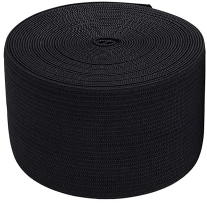 5 Meter Gummiband 20 mm Breit Schwarz oder Weis (Schwarz)