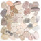 Flusskiesel Naturstein Mosaik Fliesen Geschnitten Kos Beige Grau Rot