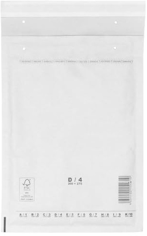 verpacking Luftpolstertaschen 200 x 275 mm Weiß D4 [Größe und Stückzahl wählbar] selbstklebend geeignet für DIN B5 C5+ Versandtaschen mit Luftpolster 400 Stück