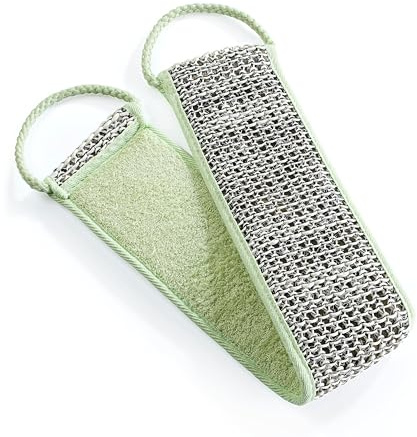 Titania Rückenreiber, Badeschwamm, Duschschwamm, Rückeinseifer, Rückenscrubber, Badeschwamm, Rückegurt, Hanf, Sisal, 60 y 10 cm