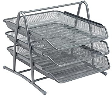 SLV 5 Star Office Mesh 3TierLtrTray Frld