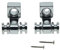 Dopro - Set di 2 guide a rullo per chitarra elettrica, Strat Stratocaster Tele Telecaster, cromato