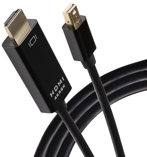 Maplin Mini DisplayPort to HDMI Cable Adapter 4K Ultra HD @30Hz 3m Black