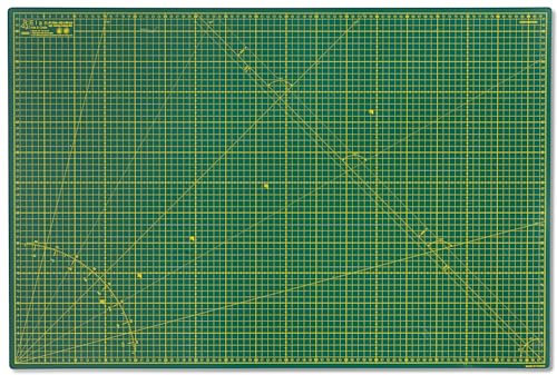 Elan A1 Cutting Mat Green, 5-Ply Hobby Board for Crafts 90X60 CM, Large Self Healing Cutting Mat A1, Large Craft Board for Sewing & Quilting