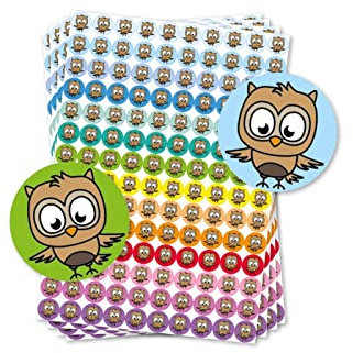 TimeTEX Belobigungs-AufkleberEule, 352 Stk.